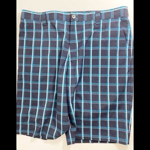 ⭐️Adidas Blue Plaid Shorts 36⭐️